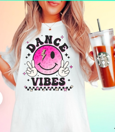 Dance Vibes Smile DTF Transfer 06153