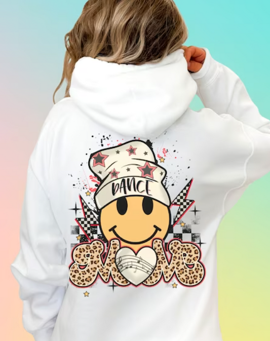 Leopard Dance Mom Smile Beanie WITH pocket DTF Transfer 06152