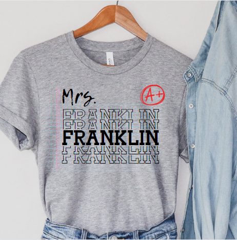 Custom Composition Notebook Teacher DTF Transfer 06157