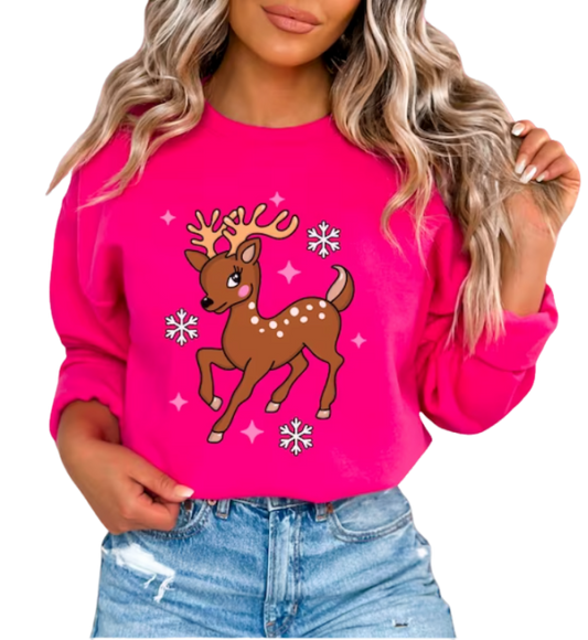 Christmas reindeer DTF Transfer 05823