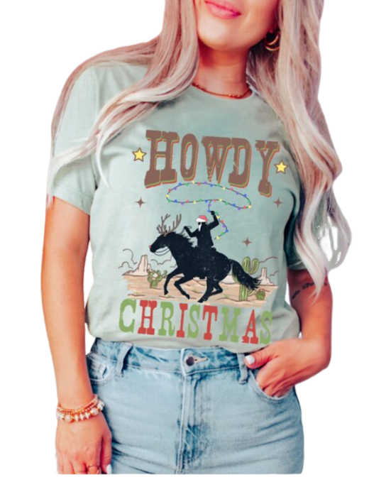 HOWDY CHRISTMAS DTF Transfer 05817