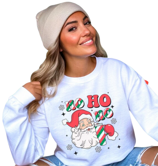 HO HO HO Red And Green DTF Transfer 05811