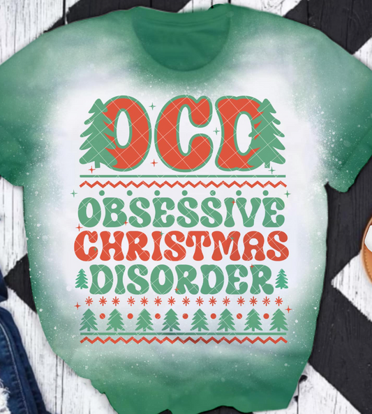 OCD Obsessive Christmas Disorder DTF Transfer 05810