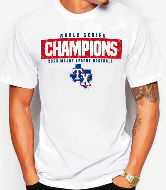 World Series Champions 2023 Major League Baseball Texas Rangers DTF Transfer 05805