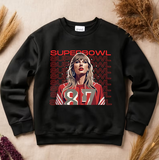 Swift Superbowl Stacked DTF Transfer 05461