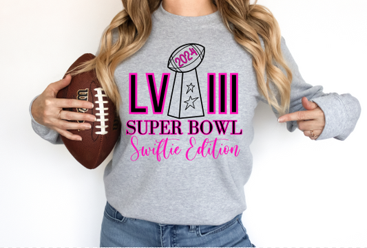 Superbowl LVIII Swiftie Edition Pink DTF Transfer 05456