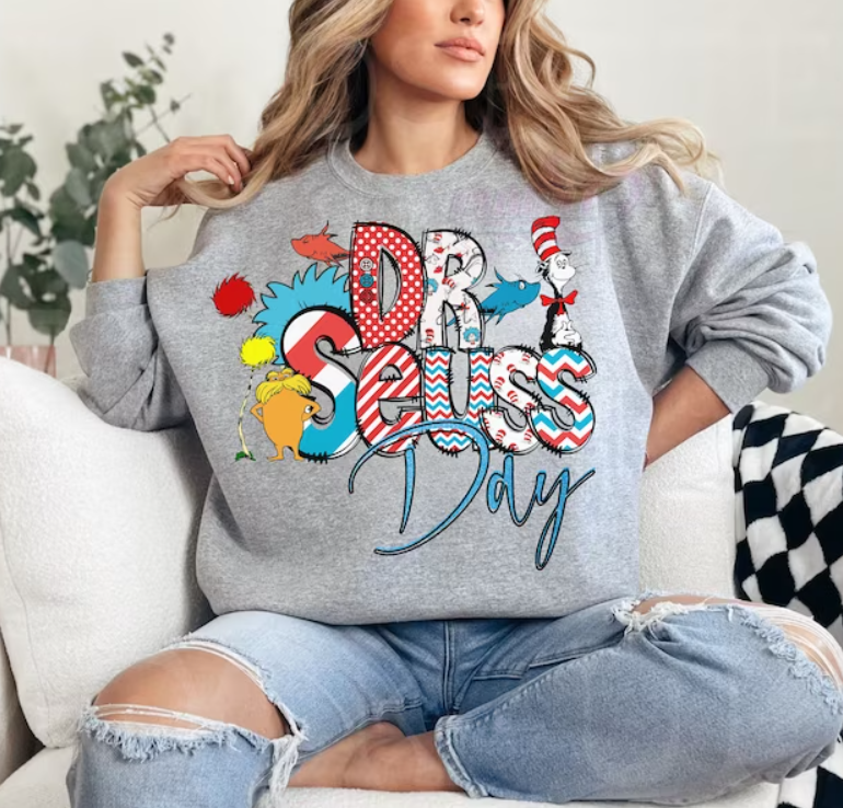 Dr Seuss Day Doodle DTF Transfer 05392