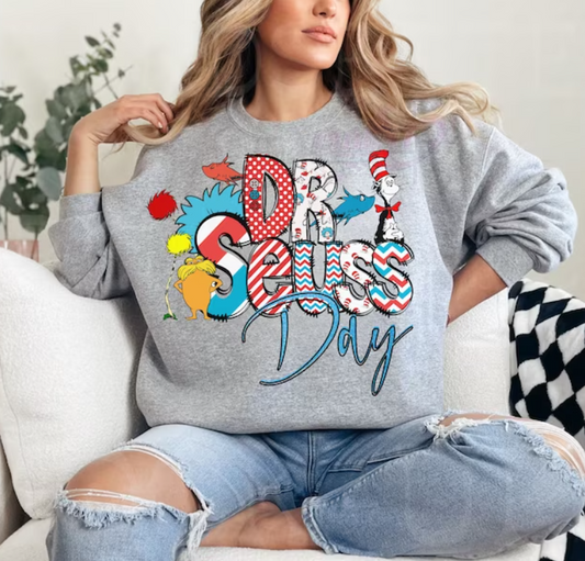 Dr Seuss Day Doodle DTF Transfer 05392