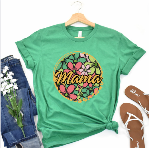 Floral Circle Mama (and Others) DTF Transfer 05280