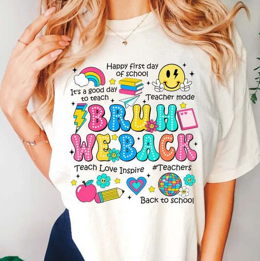 Bruh We Back Bright Dotted 04968