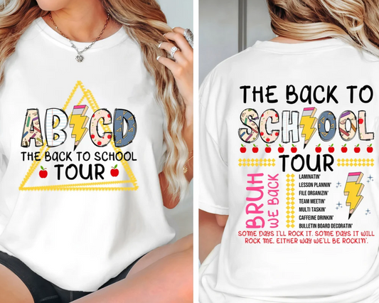 ABCD Back To School Tour Pencil Lightening Bolt BUNDLE 04881