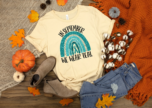 In September We Wear Teal Rainbow 04742