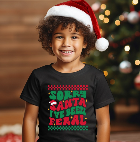 Sorry Santa I've Been Feral Checkered 04293