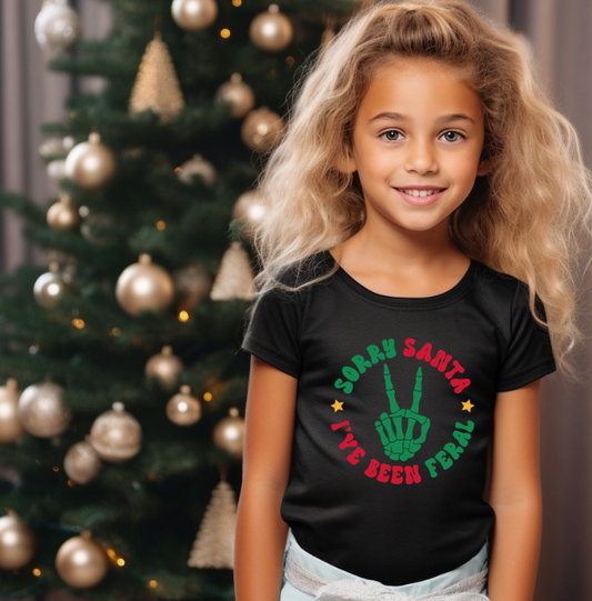 Sorry Santa I've Been Feral Circle 04294