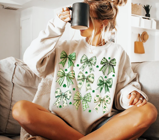 St. Patrick's Day Coquette Bow Collage 03999