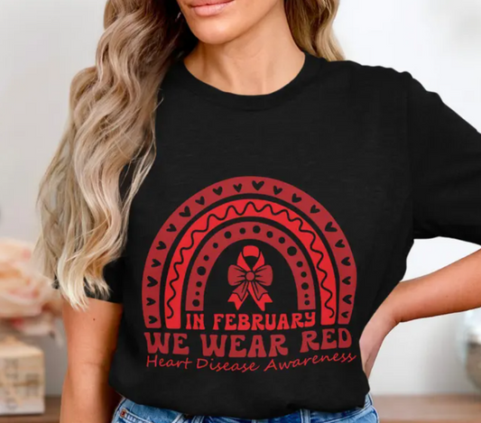 In February We Wear Red Rainbow 03578