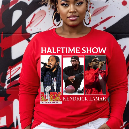 Kendrick Lamar Halftime Show Super Bowl LIX Trio 03457