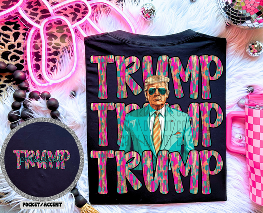 Colorful Stacked Trump (Pocket Sold Separately) 03173