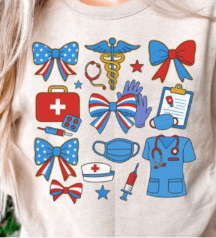 Patriotic Nurse Collage 02119