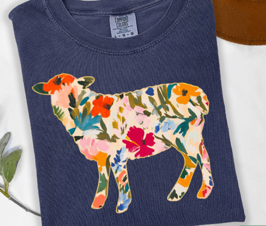 Floral Sheep 01846