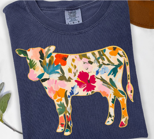 Floral Cow 01848