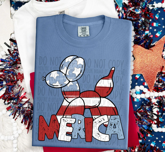 Merica Balloon Dog 01793
