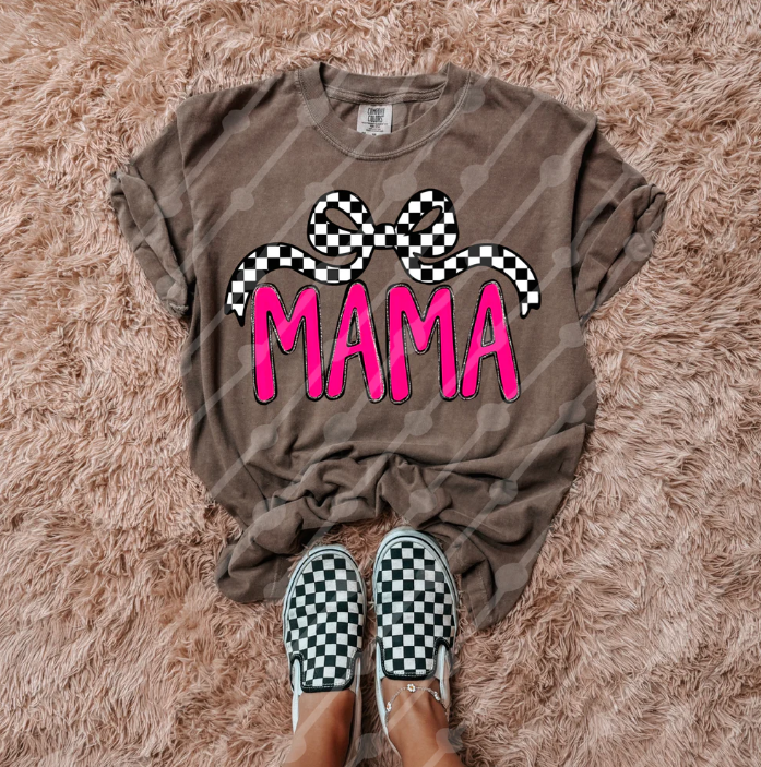 Checkered Bow Mama 01772