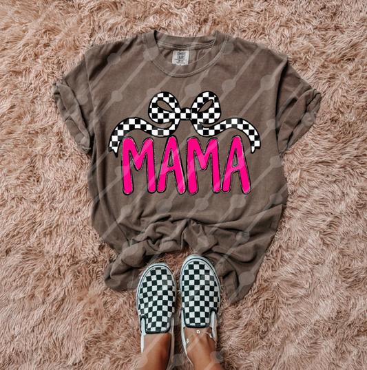 Checkered Bow Mama 01772