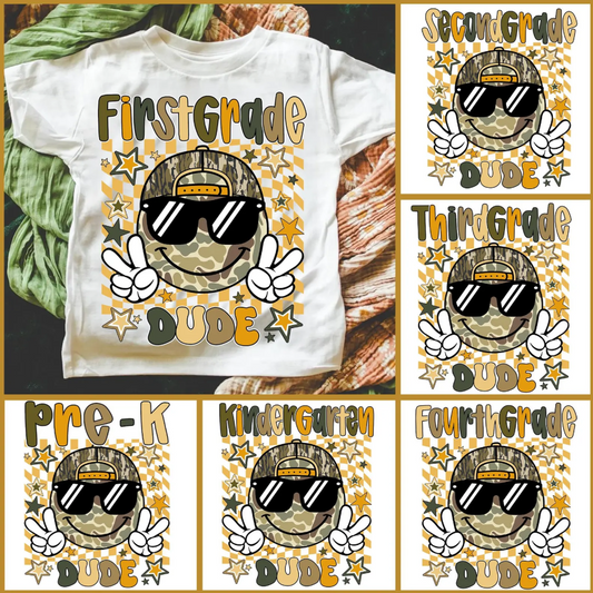 Camo Smile Dude Grade Levels (Choose Yours) 01566