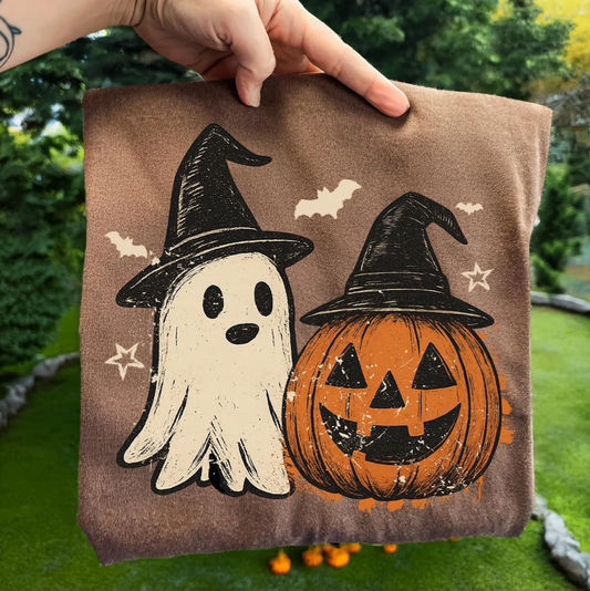 Witch Ghost and Pumpkin 01253