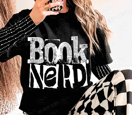 Book Nerd White 01268