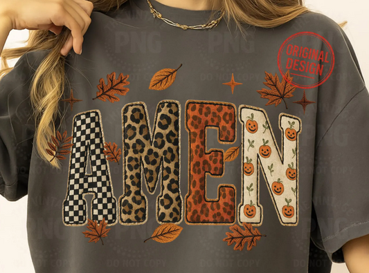 Halloween Leopard Amen 00929