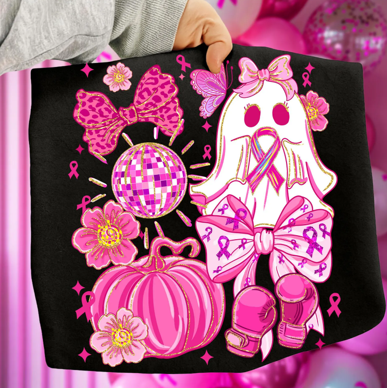 Preppy Pink Disco Ghost Collage 00911