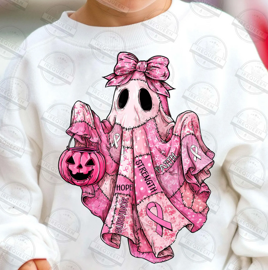Pink Patchwork Ghost Bucket 00909
