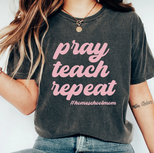 Pray Teach Repeat Homeschool Mom 00864