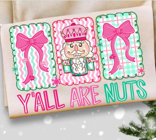 Preppy Doodle Y'all Are Nuts 00651