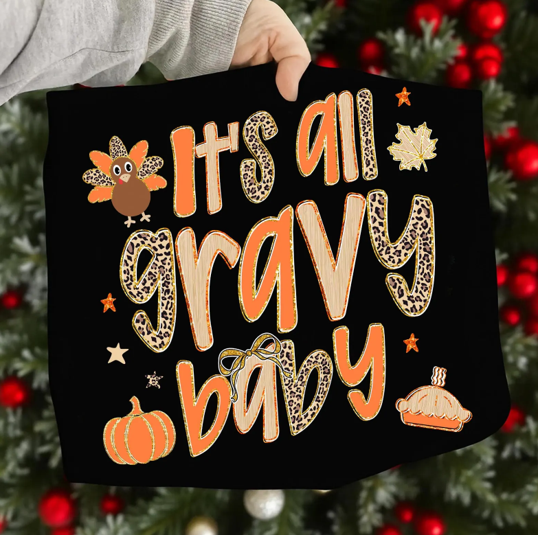 Preppy Leopard It's All Gravy Baby 00272