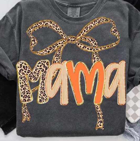 Preppy Leopard Coquette Fall Mama 00282