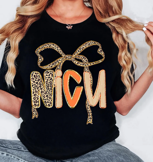 Preppy Leopard Coquette Fall NICU 00276