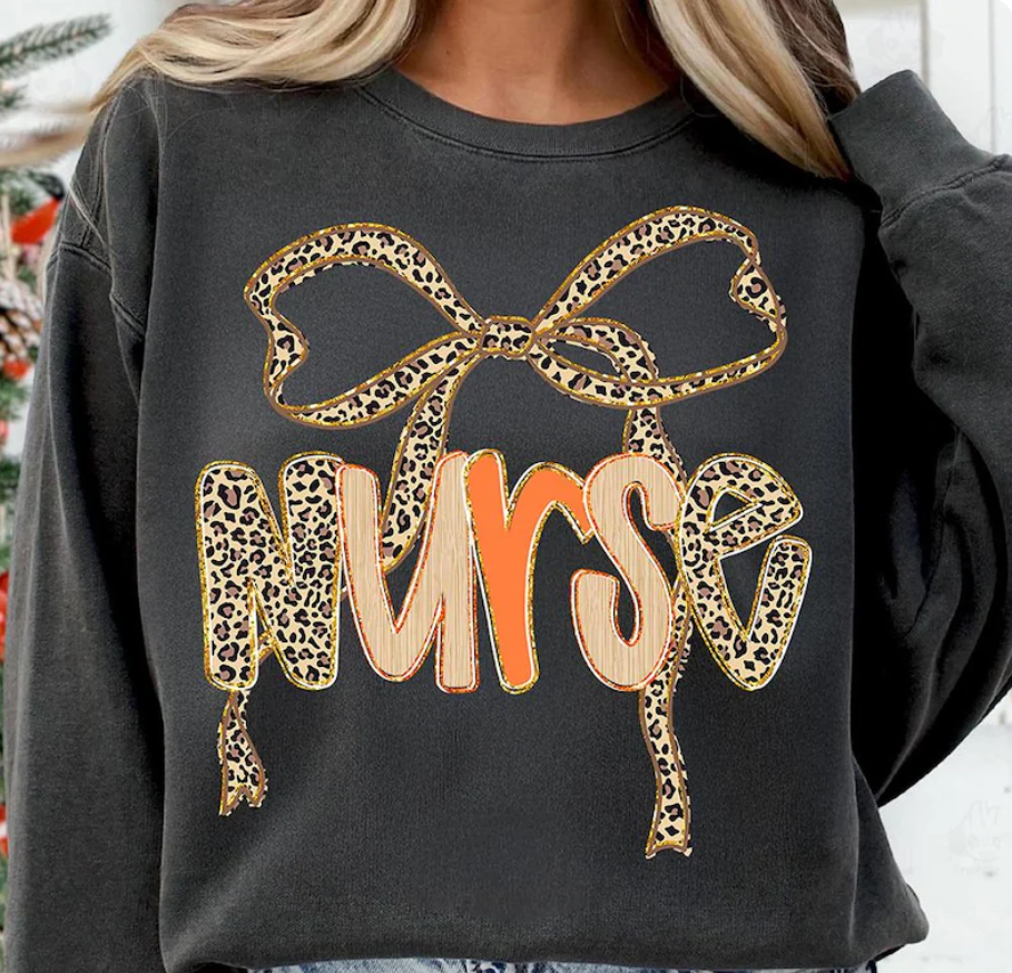 Preppy Leopard Coquette Fall Nurse 00277