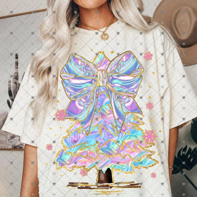 Iridescent Christmas Tree Coquette 00116