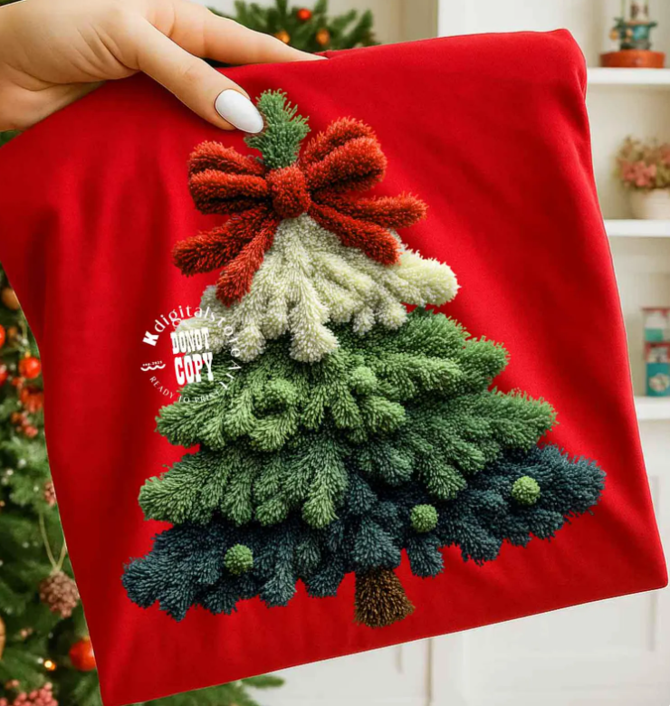 Faux Yarn Christmas Tree 00031