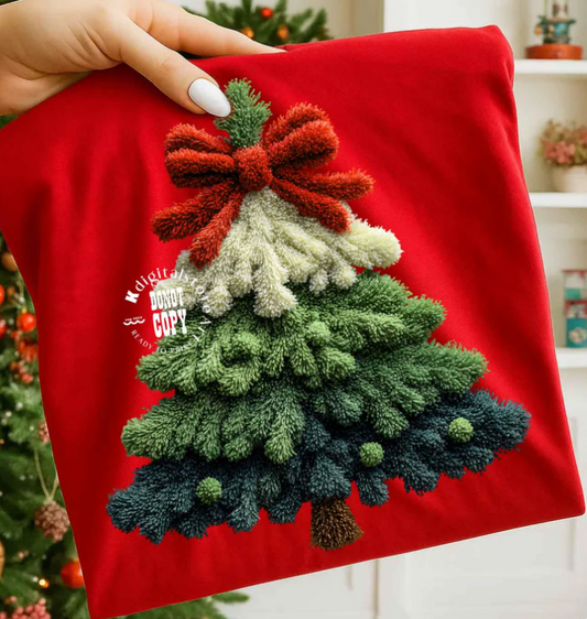 Faux Yarn Christmas Tree 00031