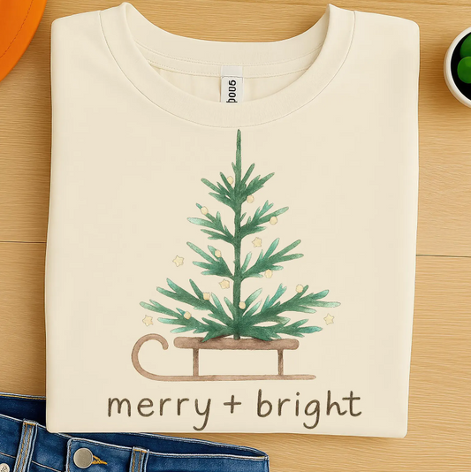 Merry and Bright Tree Sled Simple 06680