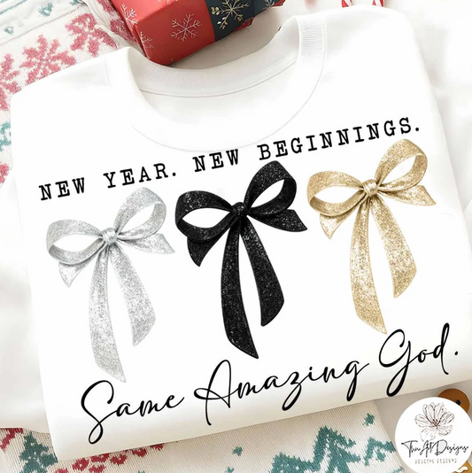 New Year New Beginnings Same Amazing God Coquette 07210