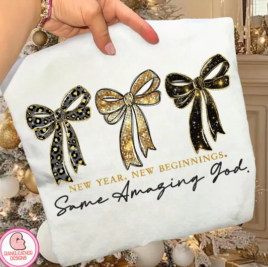New Year New Beginnings Same Amazing God Coquette 07211