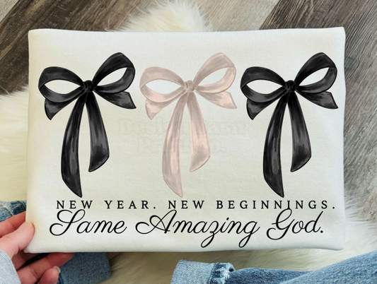 New Year New Beginnings Same Amazing God Coquette 07212