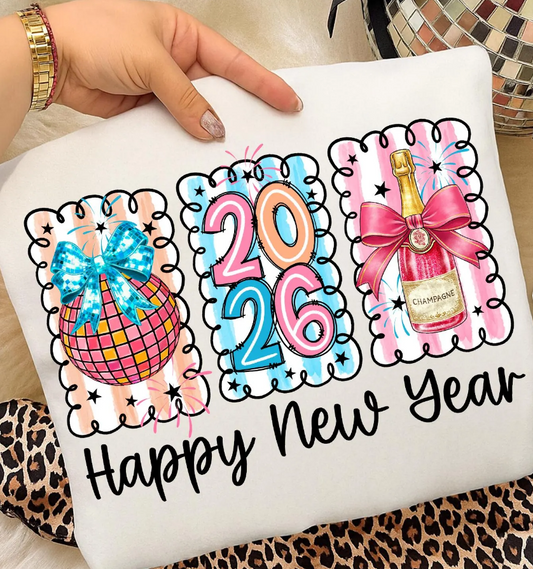 Happy New Year Doodle Frames 07149
