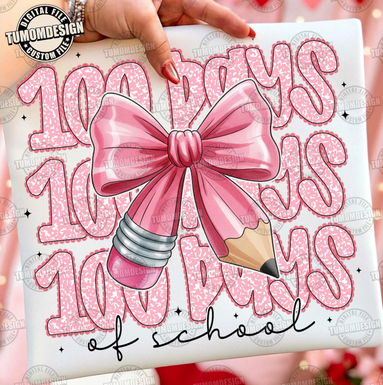 100 Days of School Pink Leopard Coquette 07460