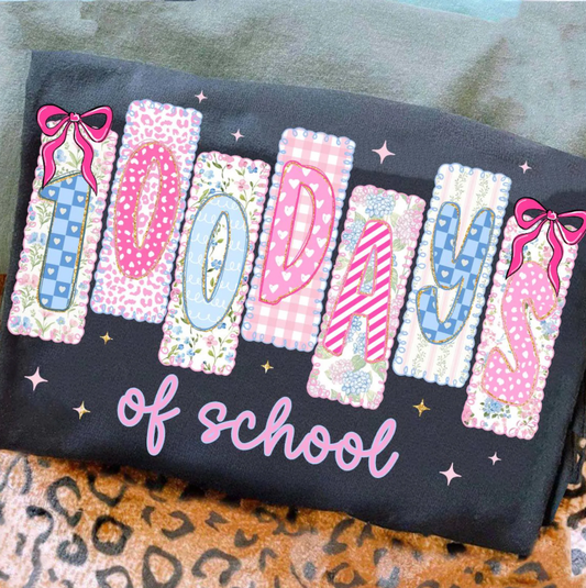 Preppy Floral Frames 100 Days of School 07461